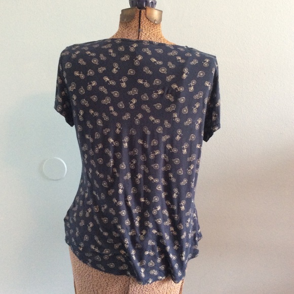 W5 Navy Blue Bicycle Unicycle top - Picture 4 of 10